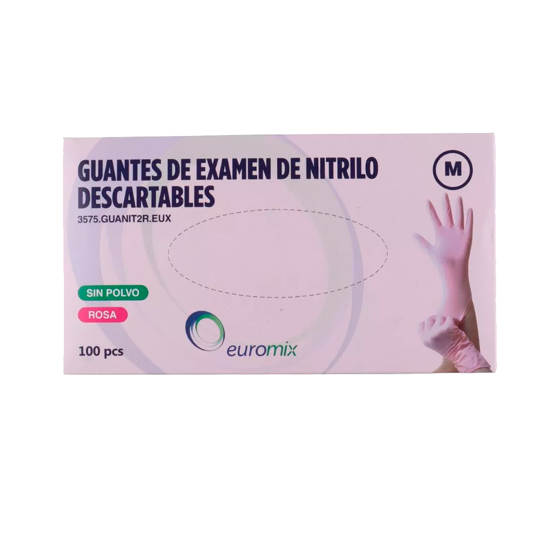 Guantes Nitrilo Rosa