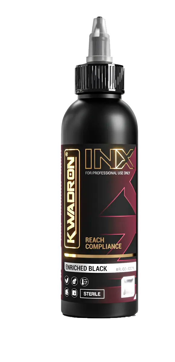 Tinta Carbon Kwadron Inx Enriched Black 4 Oz