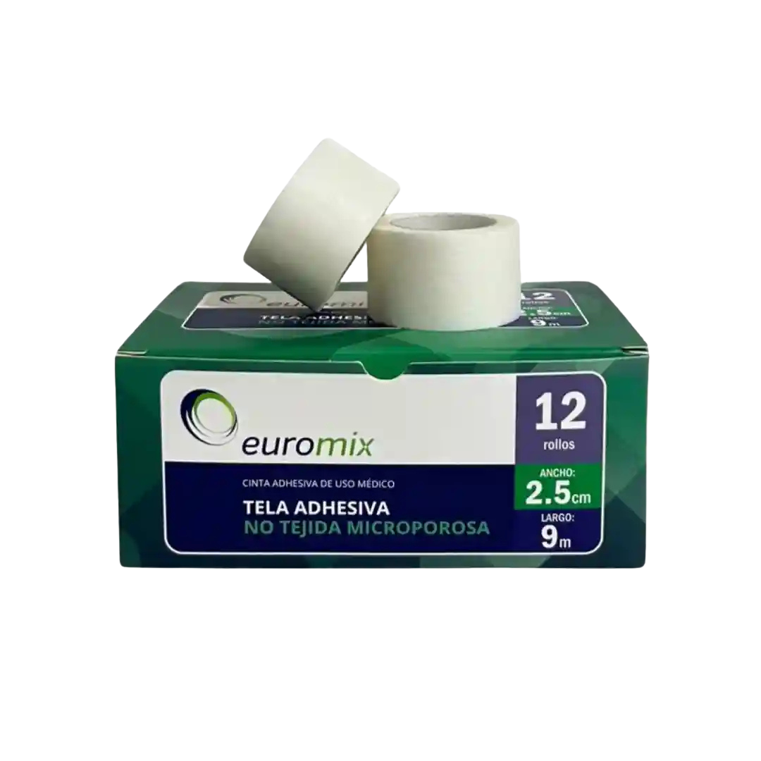 Cinta adhesiva hipoalergénica Euromix
