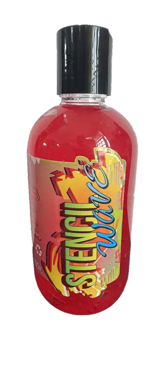 stencil wave - red - 250ml